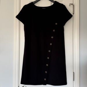 Black Dress with Buttons